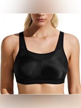 NWT-35G Wingslove Sports Bra High Impact Adjustable Wireless Workout Running Bra